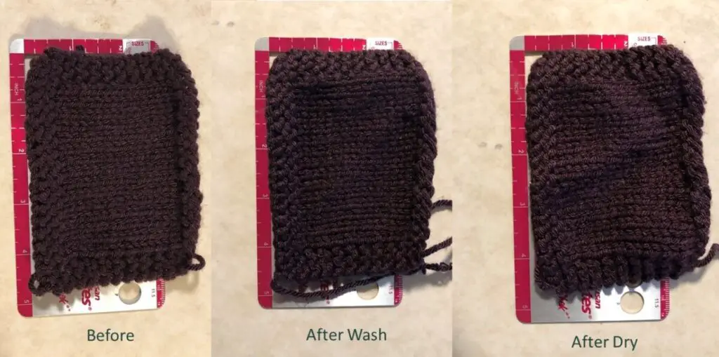 Does acrylic yarn shrink when washed