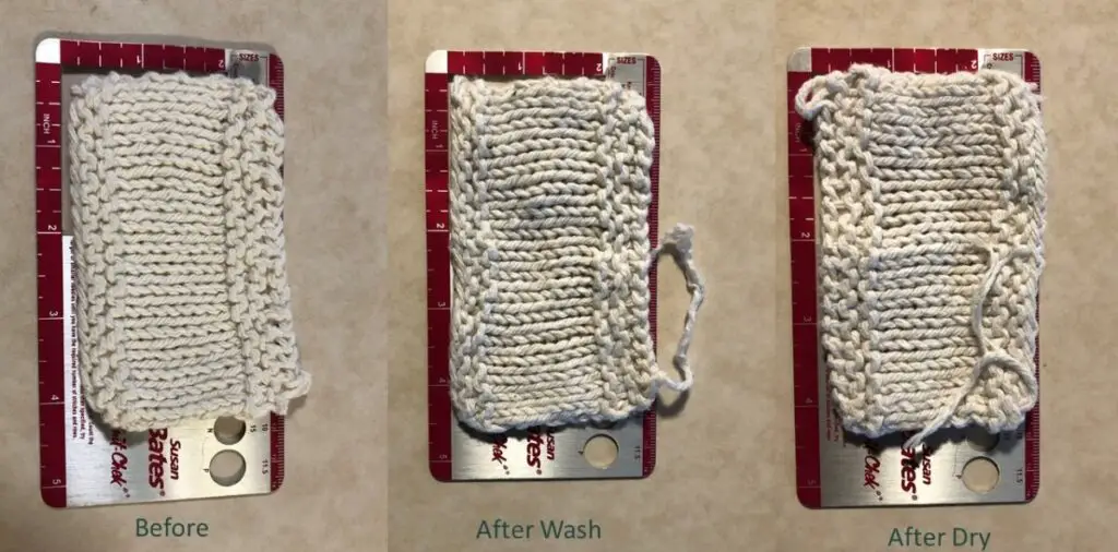 does cotton yarn shrink when washed