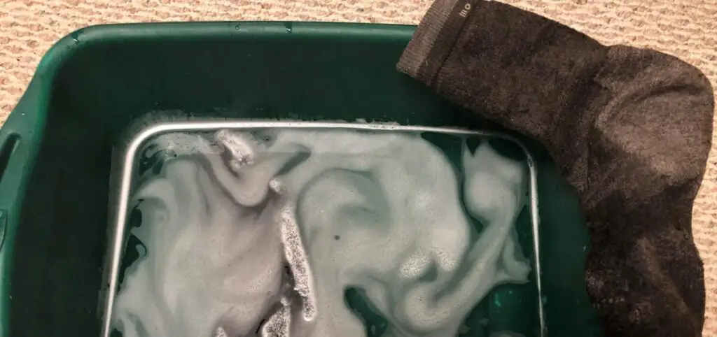 why wash wool socks inside out