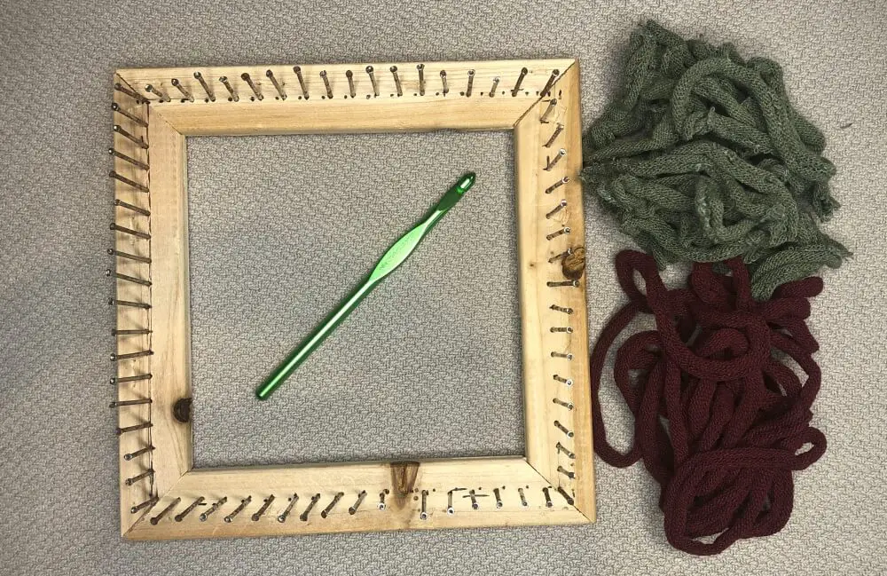 how to make a pot holder with cotton loops