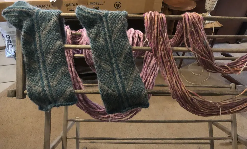 Dry alpaca socks