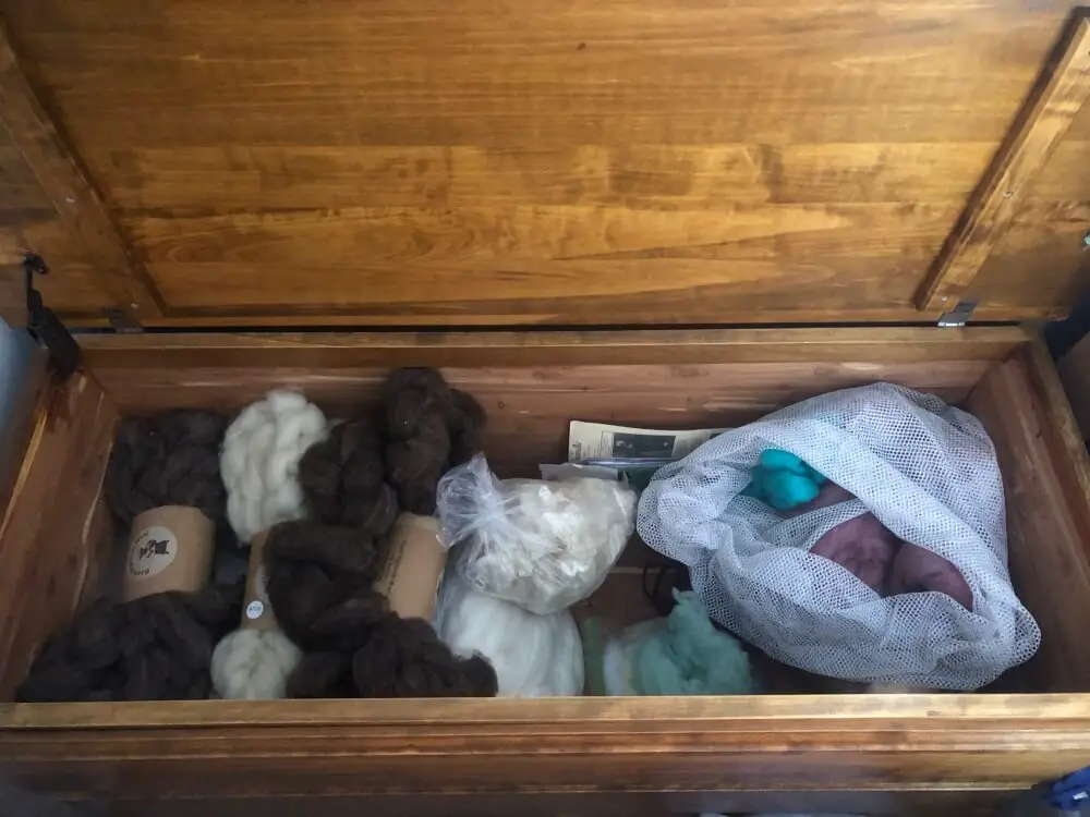 how to store wool